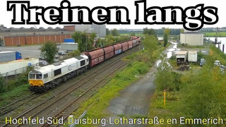 Treinen langs Hochfeld-Sd, Duisburg-Lotharstrae en Emmerich!