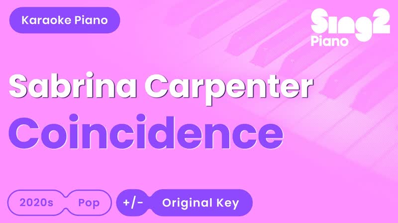 Sabrina Carpenter Coincidence ( Piano