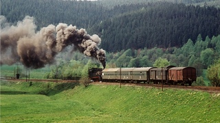 Bahnhof im Stausee Steilstrecke Eibenstock 1974
